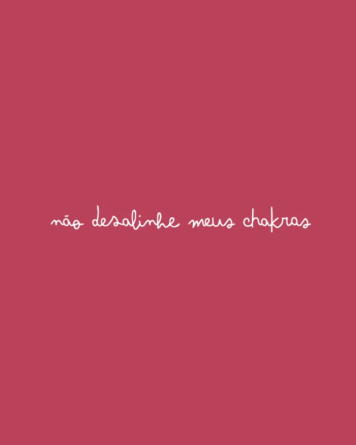 Camiseta "Não Desalinhe Meus Chakras" - Imagem 5