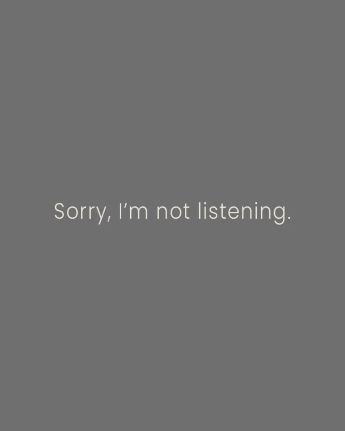 Camiseta "Sorry, i'm not listening" - Imagem 6